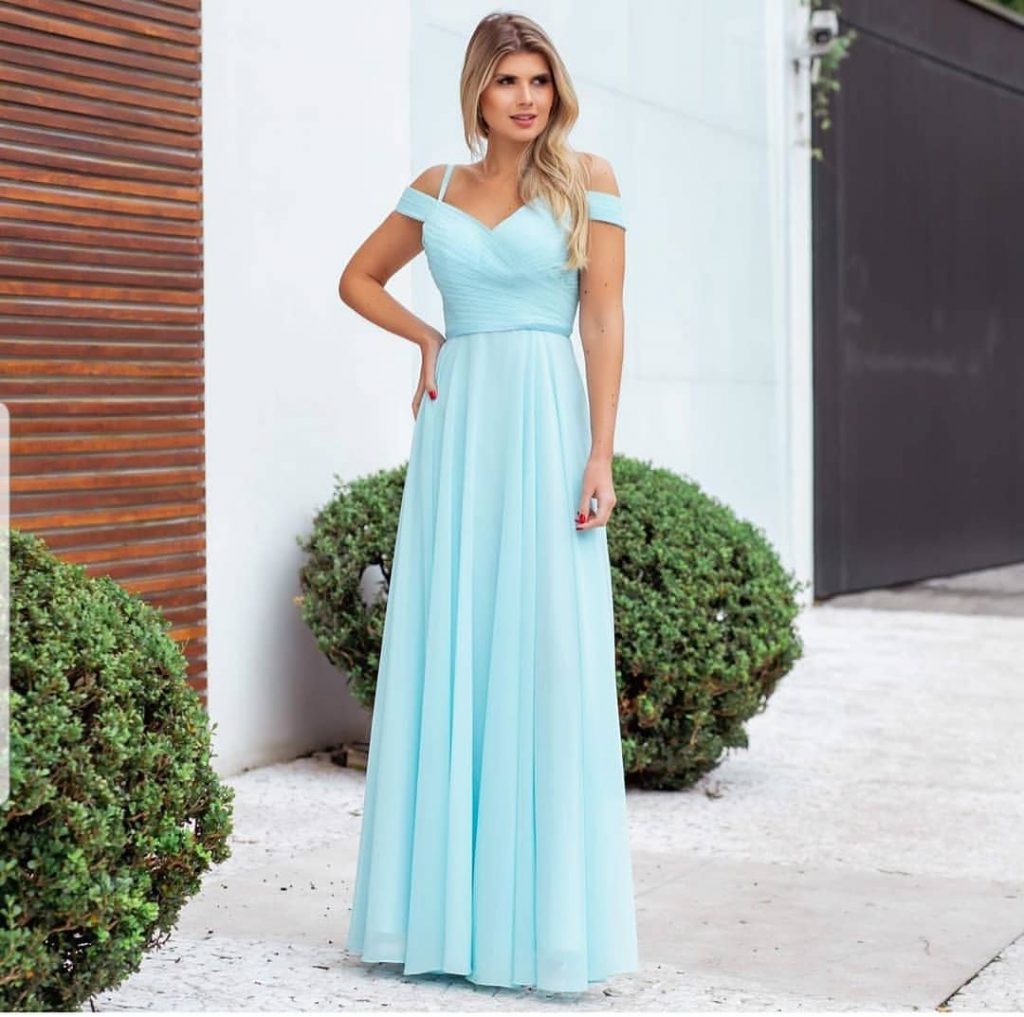 Aluguel de Vestido de Festa Formatura de Direito Azul Tiffany próximo ...