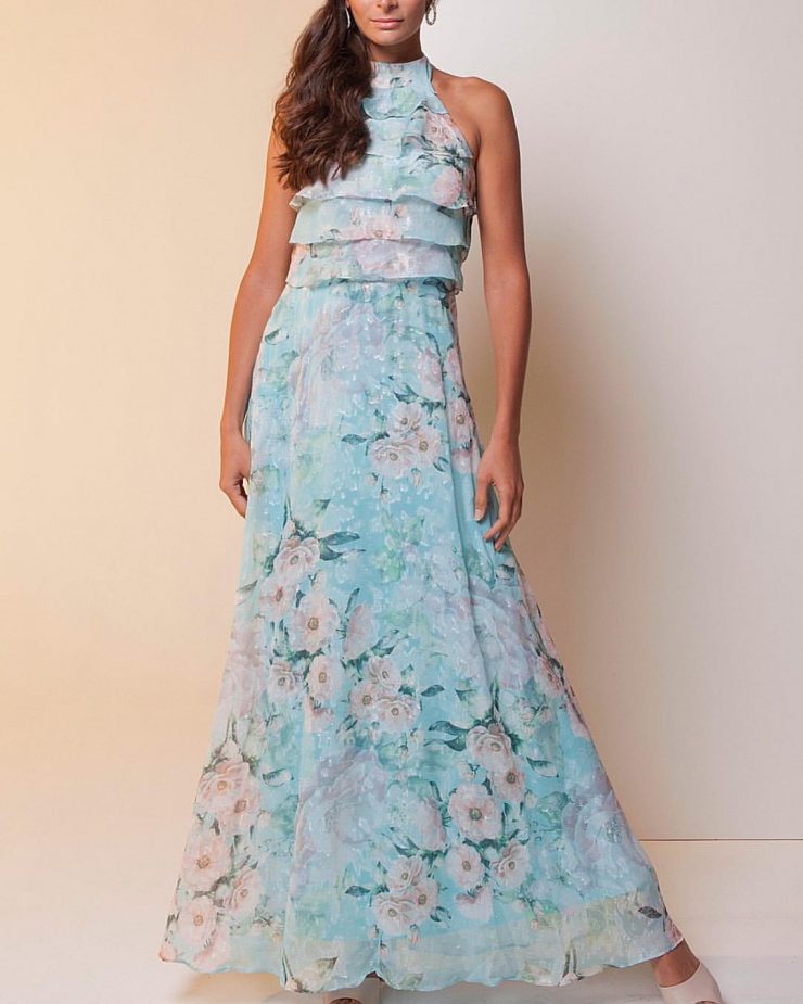 Vestido de Festa Azul Princesinha Formanda no Norte Shopping - Arrazo Fashion