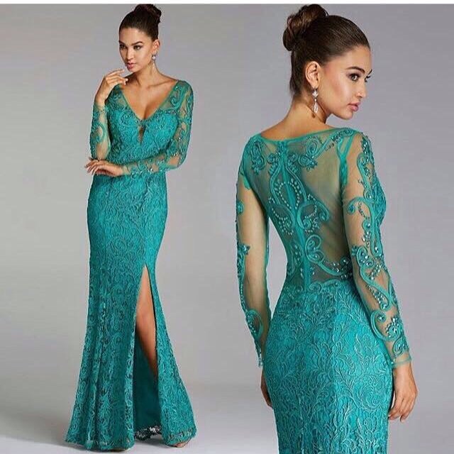 Vestido de Festa Decote Fenda Formatura de Medicina Verde próximo ao Engenho Novo para Alugar - Fino Traje Moda Festa