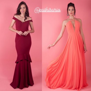 Vestido de Festa Madrinha 2020 Sereia Longo Princesinha Marsala Coral no Città América - Pathisa