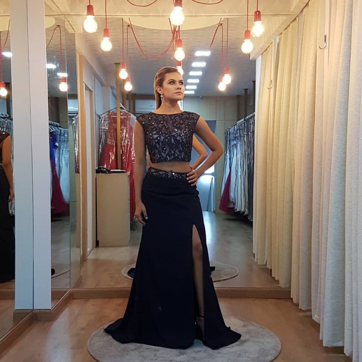 Vestido de Festa Madrinha de Casamento Preto em Campo Grande para Alugar - Arrivee