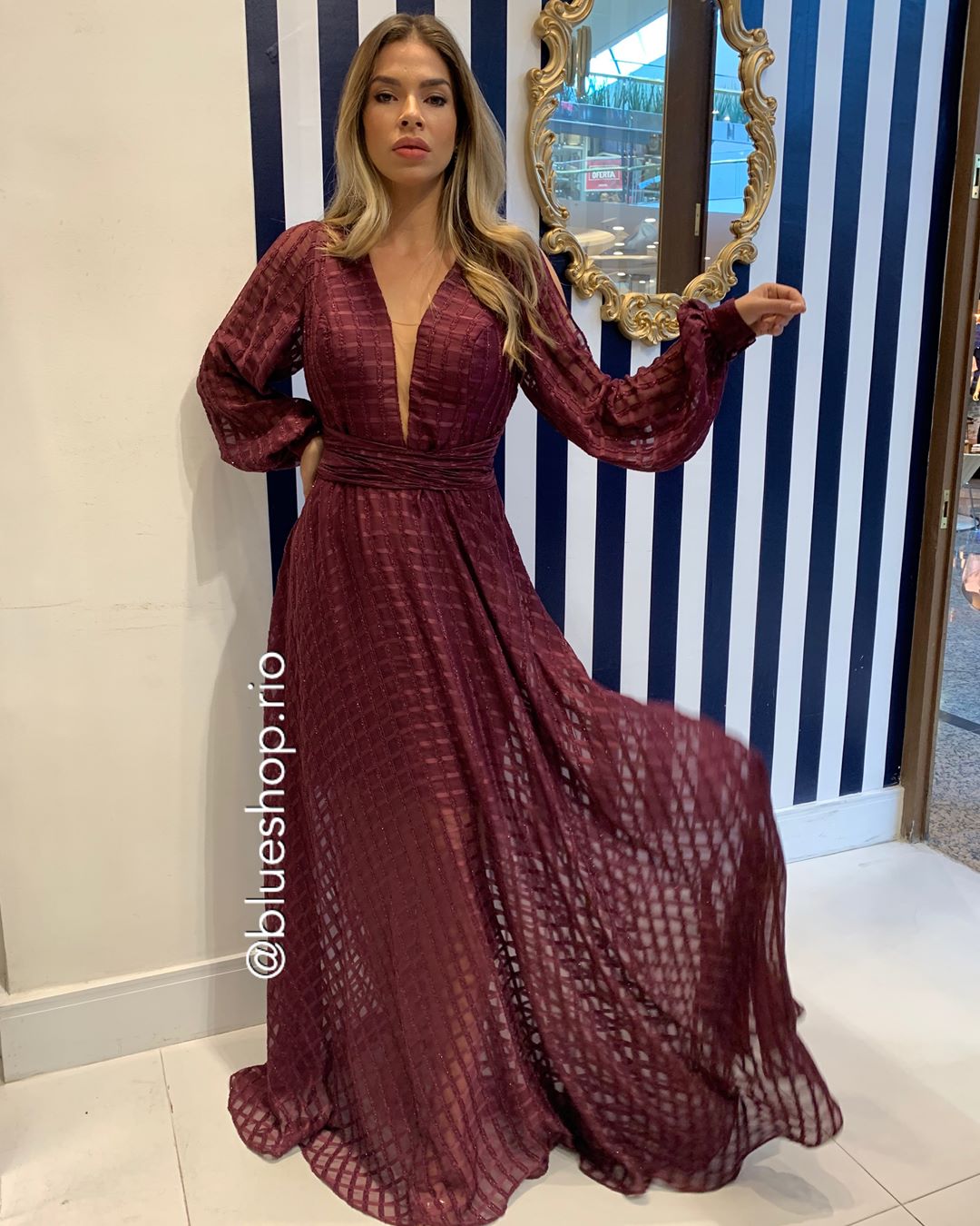 Vestido de Festa Marsala Madrinha 2020 Longo próximo ao Downtown