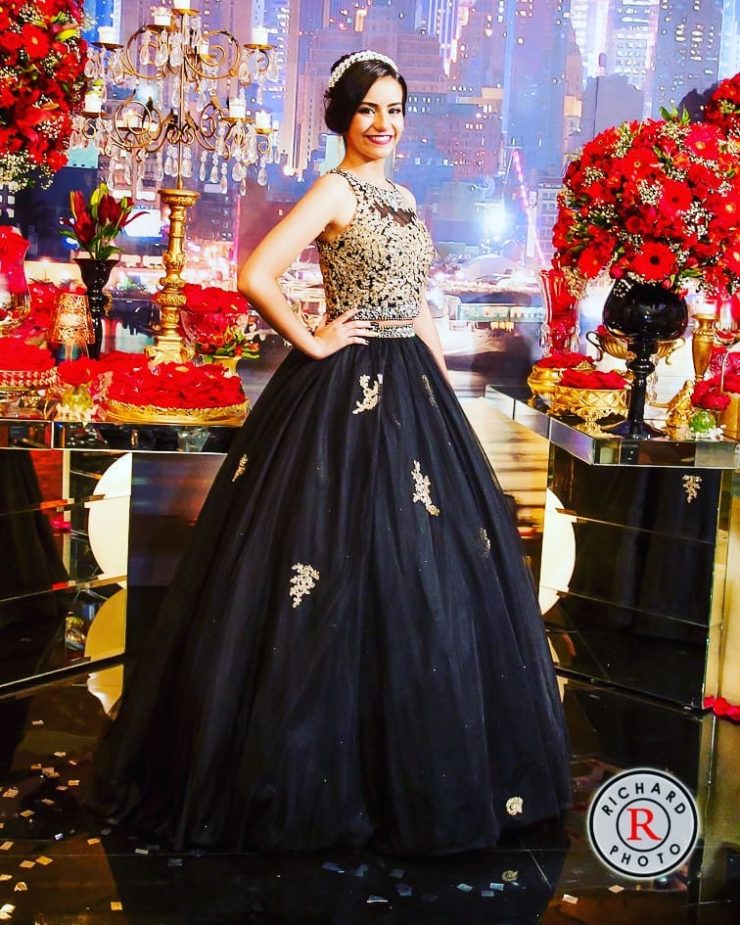 Vestido de best sale 15 anos rodado