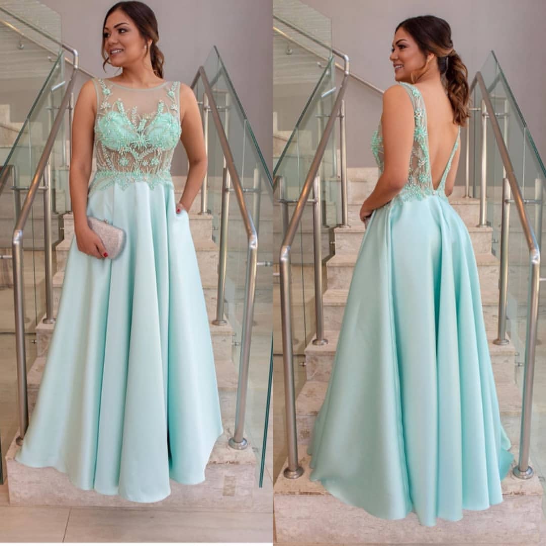 Vestido de Festa Verde Longo Madrinha próximo ao Engenho Novo para